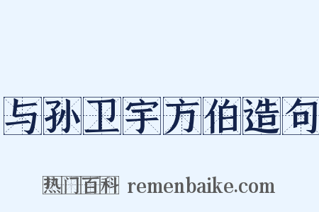 与孙卫宇方伯造句是什么意思的图片